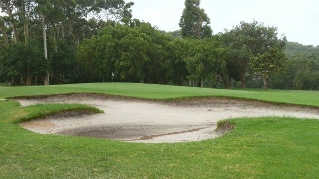 The 9th green at Narooma Golf Club