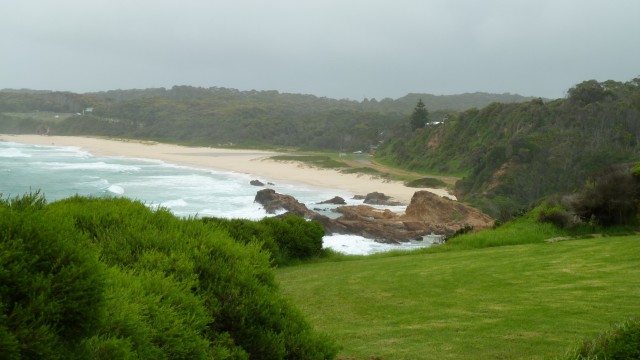 View of the beach at Narooma Golf Club