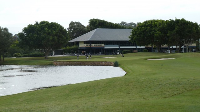 The 18th fairway at Palmer Coolum Resort