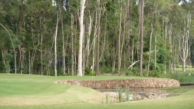 The 1st green at Palmer Coolum Resort