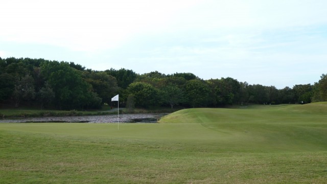 The 9th green at Palmer Coolum Resort