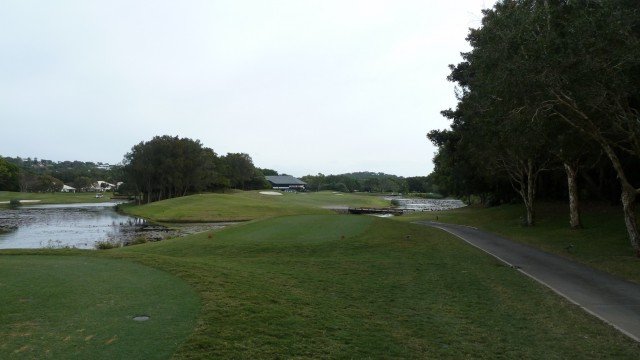 The 9th tee at Palmer Coolum Resort