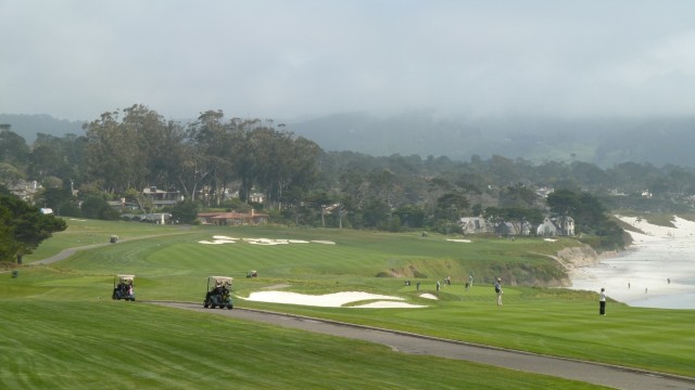 The 10th and 11th hole at Pebble Beach Golf Links