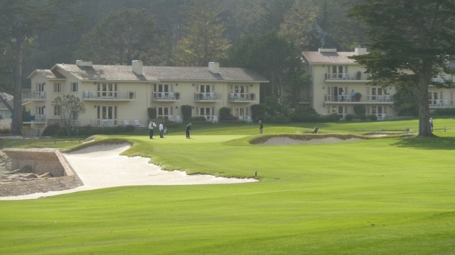 The 18th fairway at Pebble Beach Golf Links