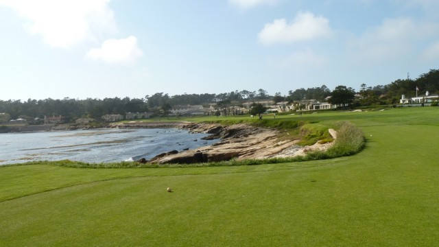 The 18th tee at Pebble Beach Golf Links