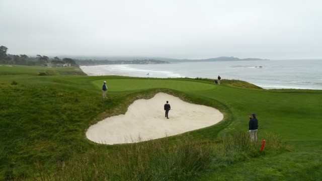 The 9th green at Pebble Beach Golf Links