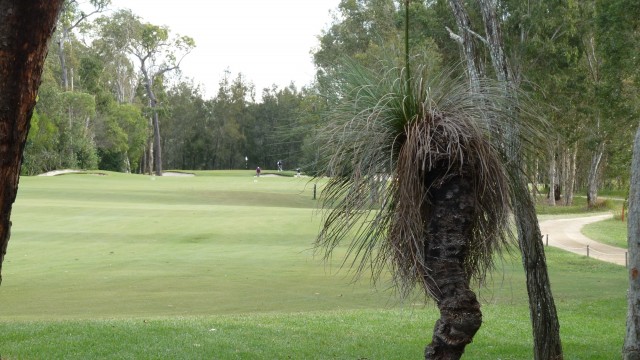 The 16th fairway at Pelican Waters Golf Club