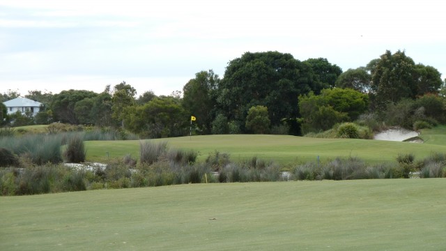 The 5th fairway at Pelican Waters Golf Club