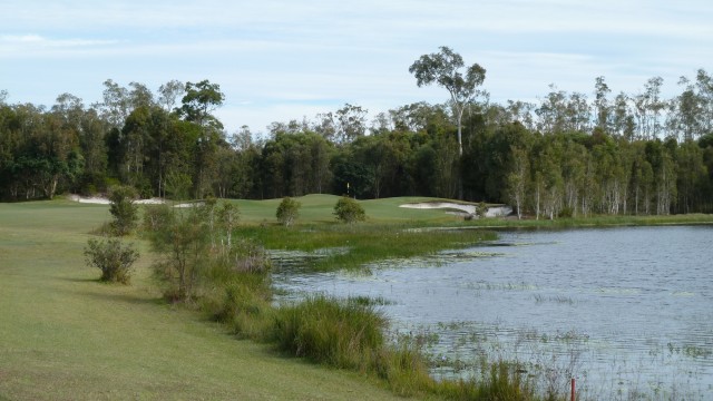 The 8th fairway at Pelican Waters Golf Club