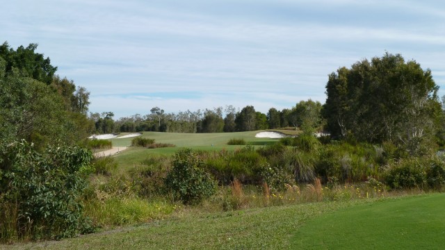 The 8th tee at Pelican Waters Golf Club