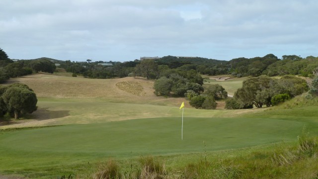 The 12th green at Portsea Golf Club