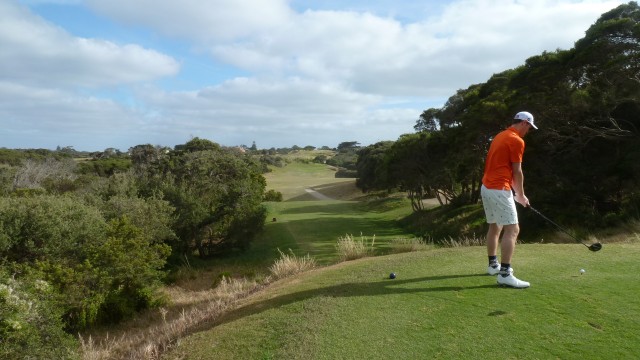 The 12th tee at Portsea Golf Club