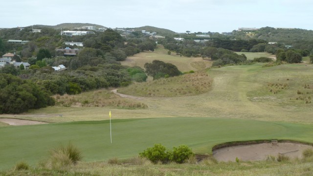 The 13th green at Portsea Golf Club