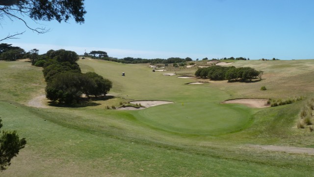 The 14th green at Portsea Golf Club