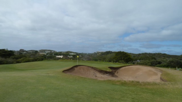 The 15th green at Portsea Golf Club