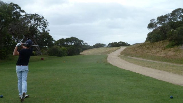 The 15th tee at Portsea Golf Club