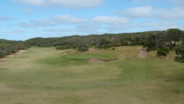 The 16th fairway at Portsea Golf Club