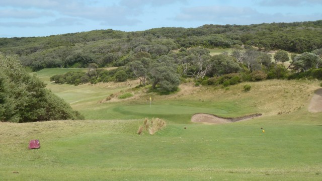 The 16th tee at Portsea Golf Club