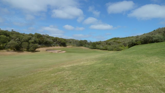 The 17th fairway at Portsea Golf Club