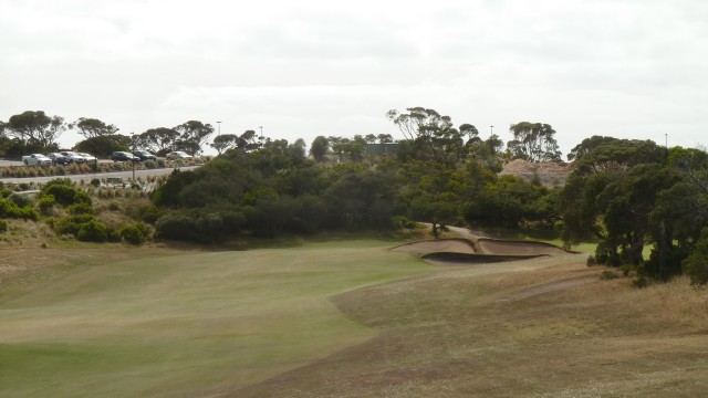 The 18th fairway at Portsea Golf Club