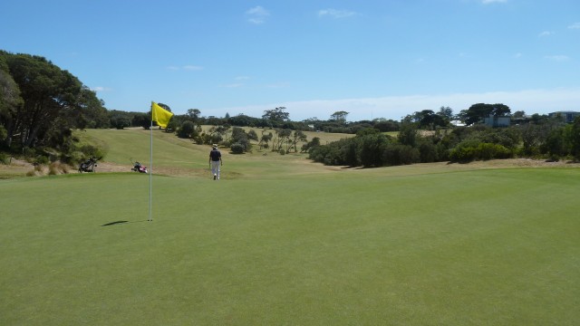 The 6th green at Portsea Golf Club