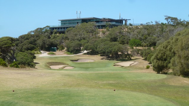 The 7th tee at Portsea Golf Club