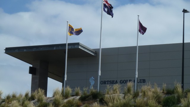 The clubhouse at Portsea Golf Club