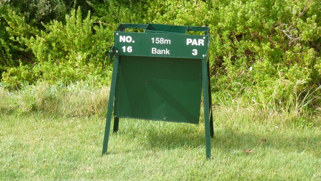 Hole Marker at Portsea Golf Club