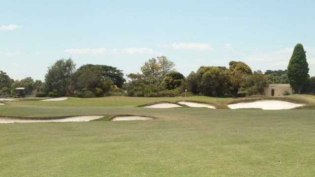 The 18th fairway at Royal Melbourne Golf Course (West)