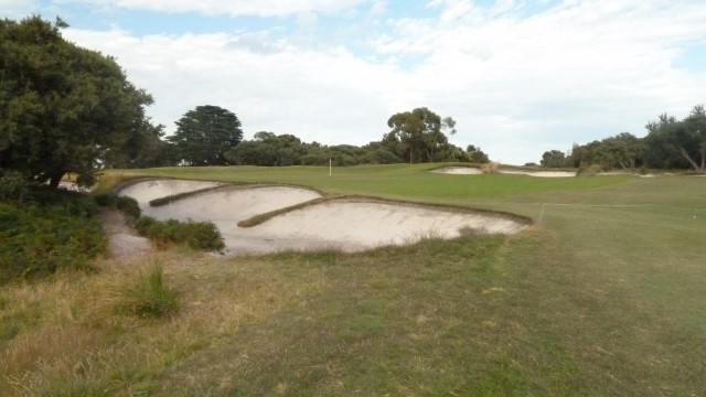 The 2nd green at Royal Melbourne Golf Course (West)