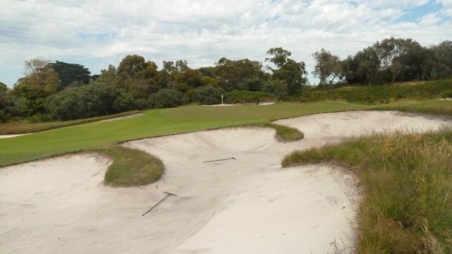 The 6th green at Royal Melbourne Golf Course (West)