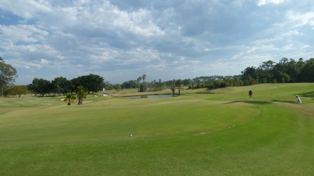 The 11th green at Sanctuary Cove Golf & Country Club Palms Course