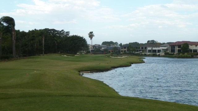 The 16th tee at Sanctuary Cove Golf & Country Club Palms Course