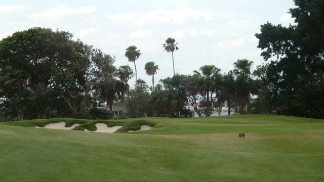 The 17th green at Sanctuary Cove Golf & Country Club Palms Course