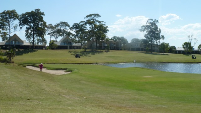 The 8th green at Sanctuary Cove Golf & Country Club Palms Course