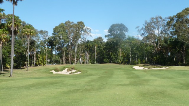 The 9th fairway at Sanctuary Cove Golf & Country Club Palms Course