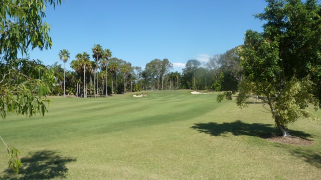 The 9th fairway at Sanctuary Cove Golf & Country Club Palms Course