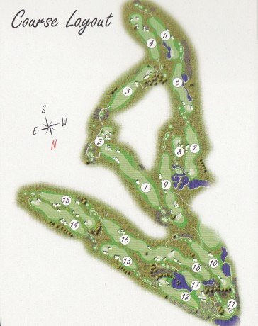 Course map for Settlers Run Golf Club