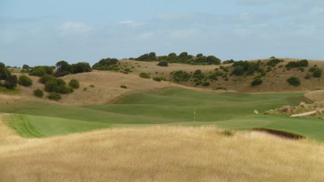 Looking back from the 17th green at St Andrews Beach