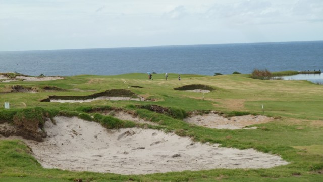 Construction work on the 6th fairway at St Michaels Golf Club