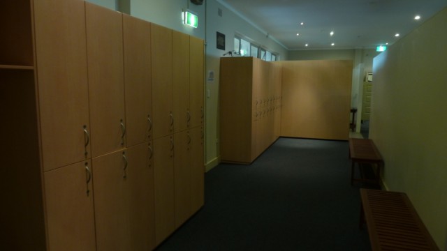 The mens locker room at St Michaels Golf Club