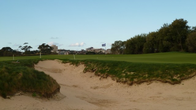 The 12th green at The Lakes Golf Club