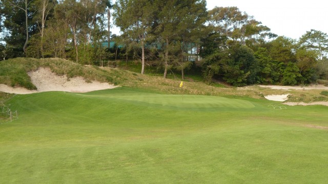 The 13th green at The Lakes Golf Club