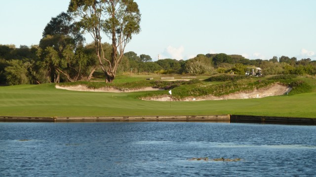 The 14th fairway at The Lakes Golf Club