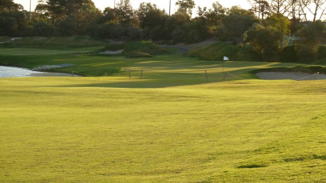 The 17th fairway at The Lakes Golf Club