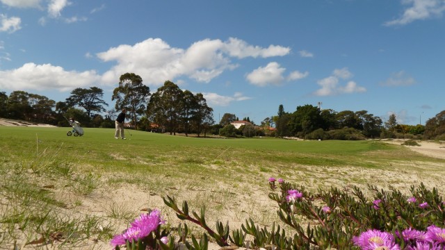 View from the sandy waste on the 3rd fairway at The Lakes Golf Club