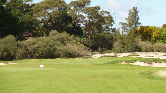 The 3rd green at The Lakes Golf Club