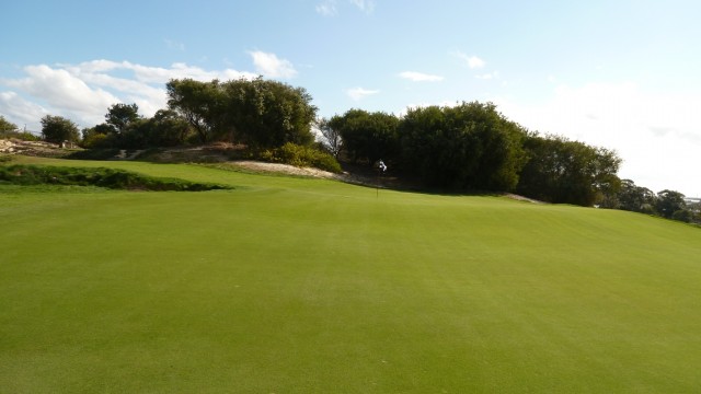 The 7th green at The Lakes Golf Club