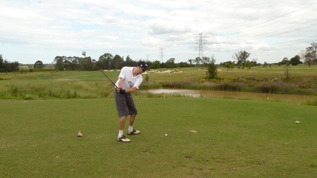 The 12th tee at Twin Creeks Golf & Country Club