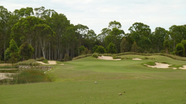 The 17th tee at Twin Creeks Golf & Country Club